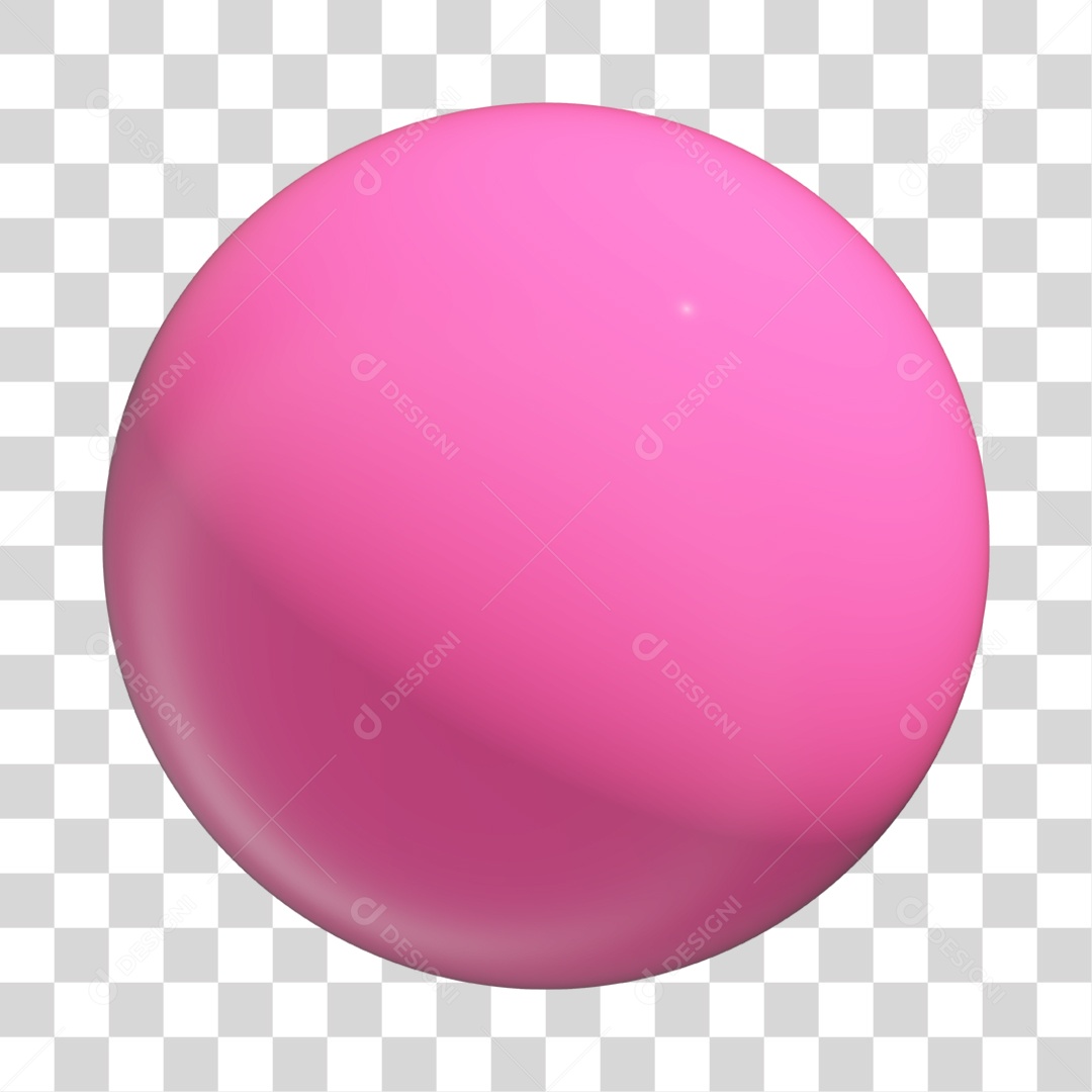 Bola Rosa Brincadeiras PNG Transparente