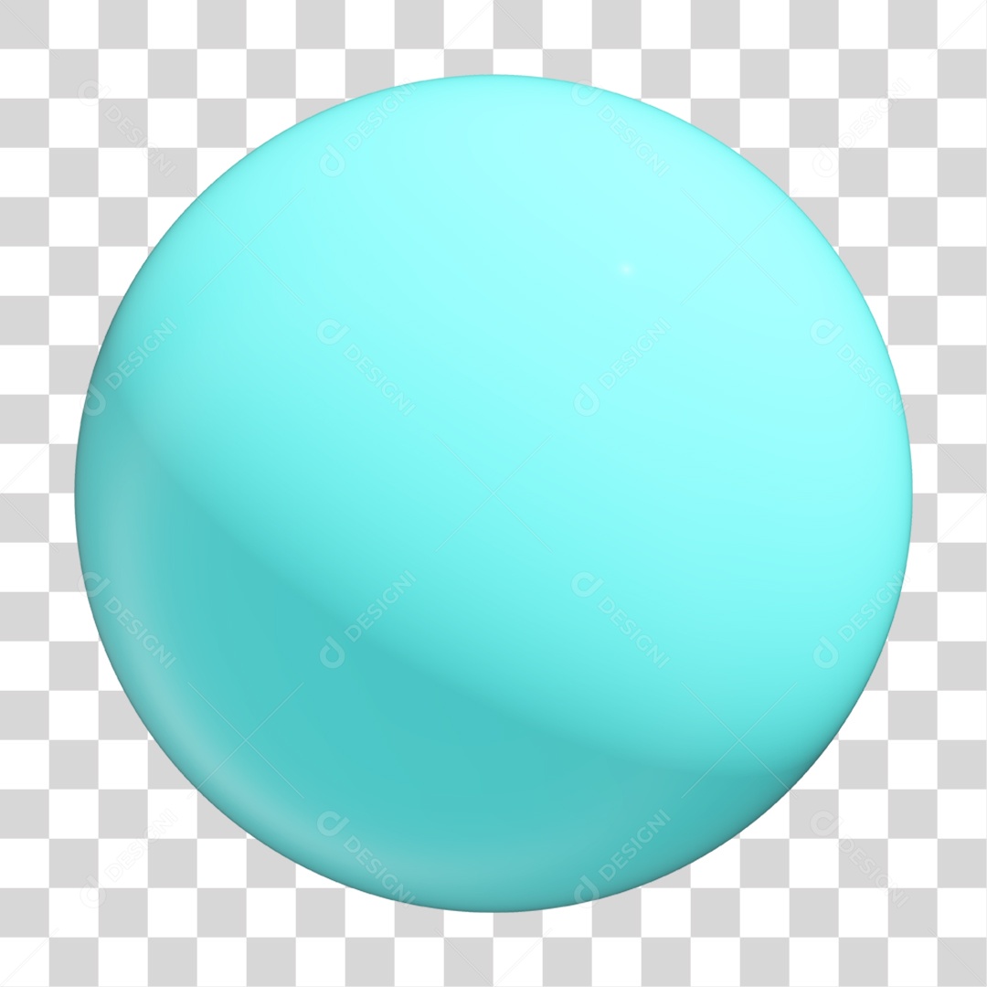 Bola Azul PNG Transparente