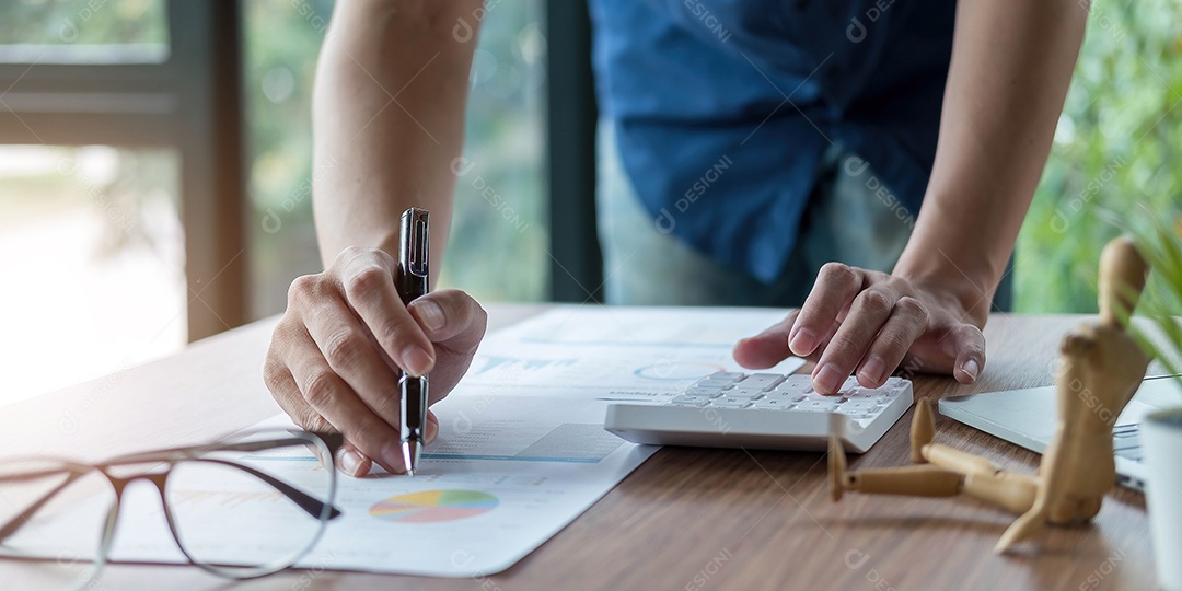 Empresários, contadores financeiros, planejadores, trabalho, planejamento