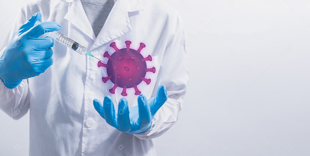 Médicos ou cientistas estão usando vacinas para combater o COVID-19