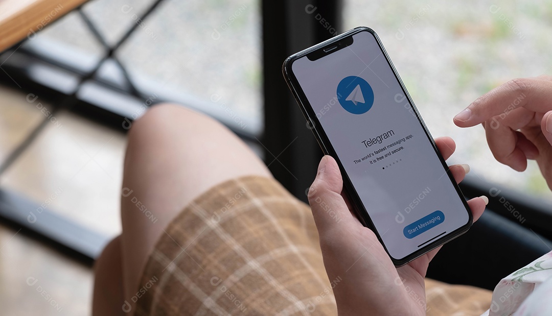 Ícone do aplicativo Telegram ativado