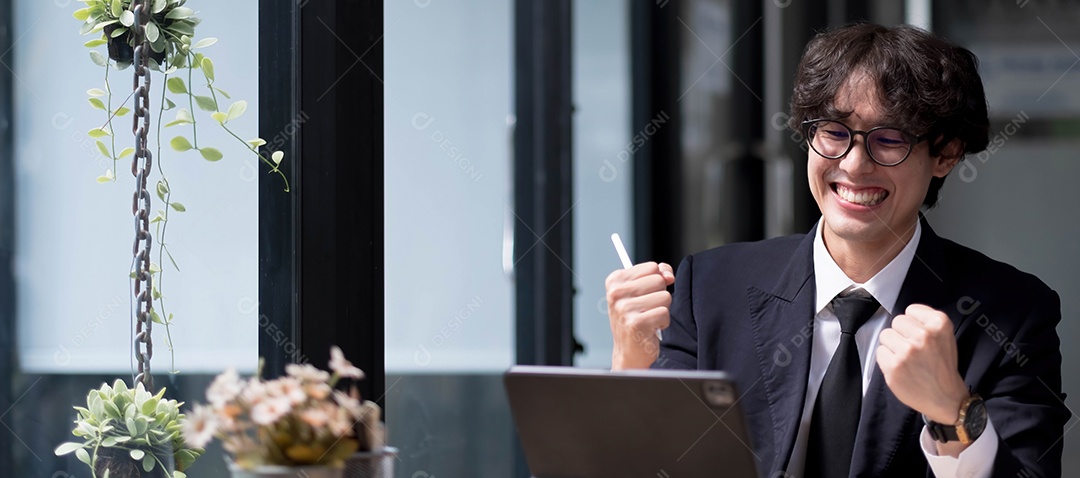 Videoconferência online e Reunião digital. Empresário discute