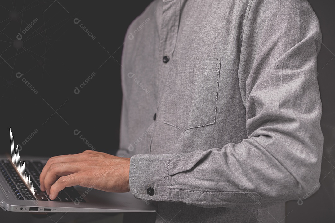 Show hologram stock Concept of growth, progress or success