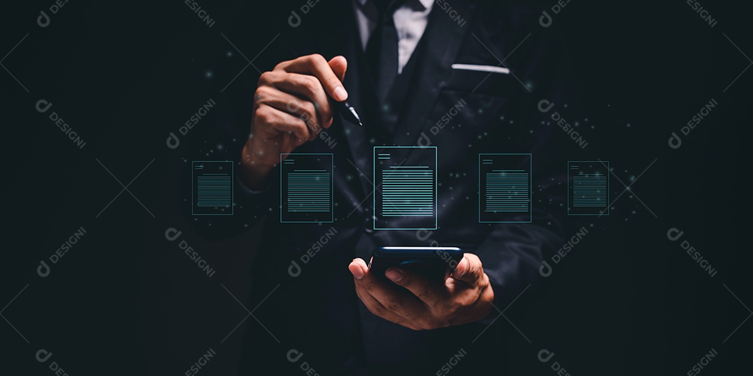 Documento digital online Assinatura eletrônica, gerenciamento de documentos