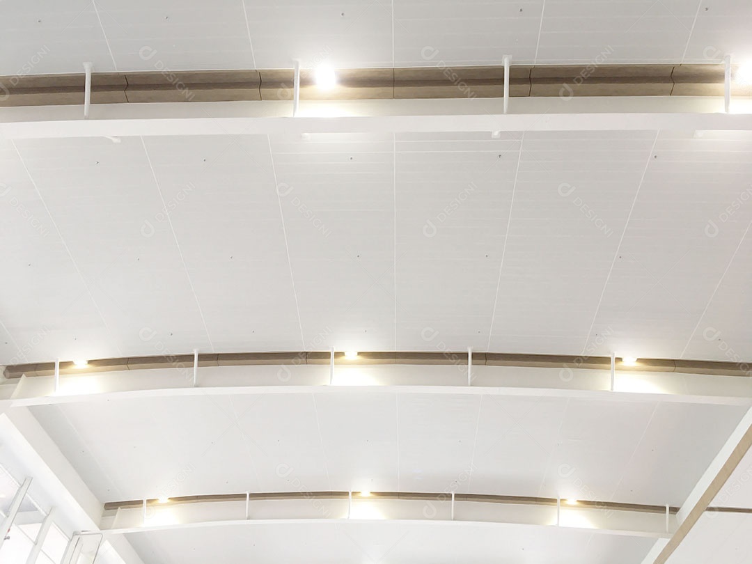 Teto com iluminação de led