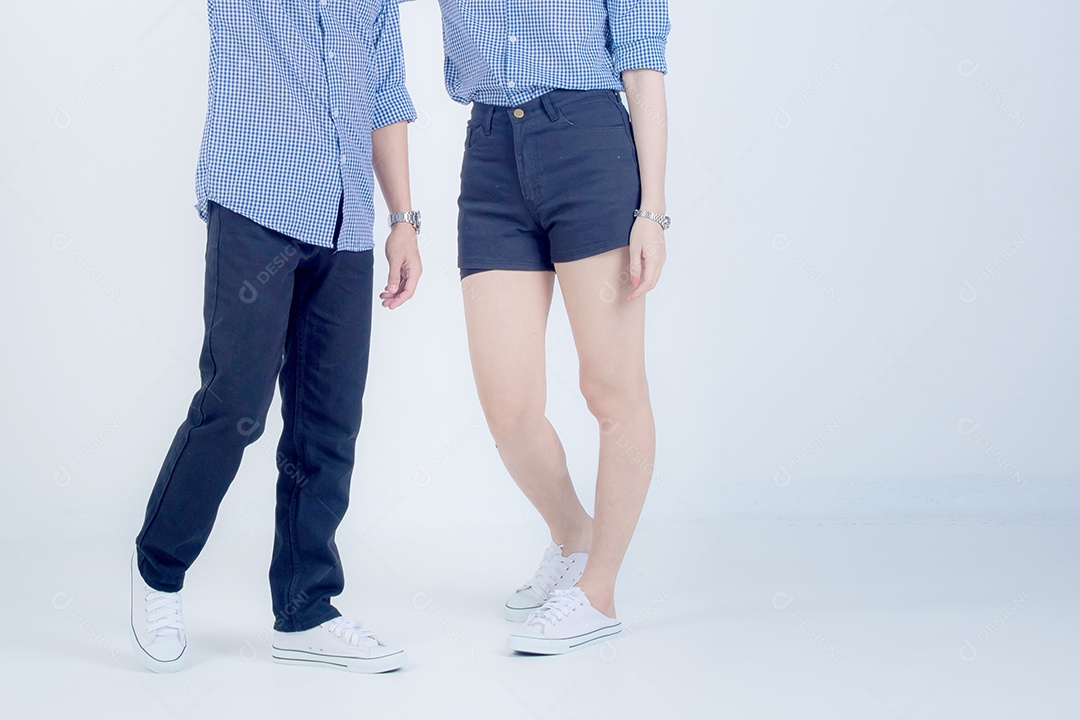 A moda das calças e da perna