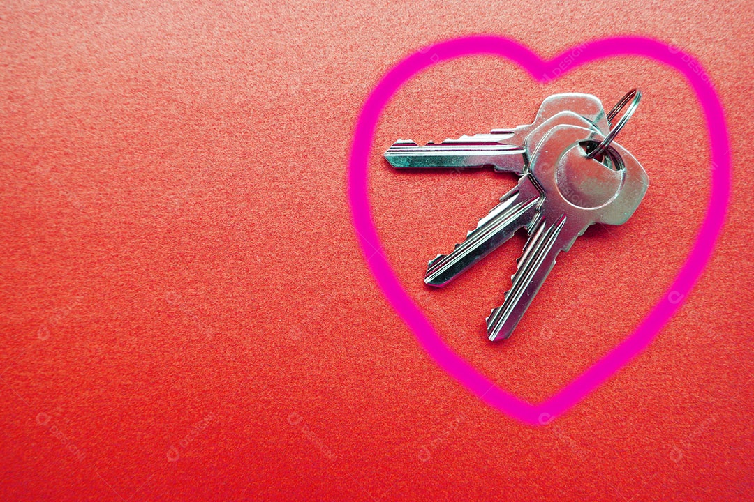 Chave de aço inoxidável da porta de alumínio de vidro no coração na lixa