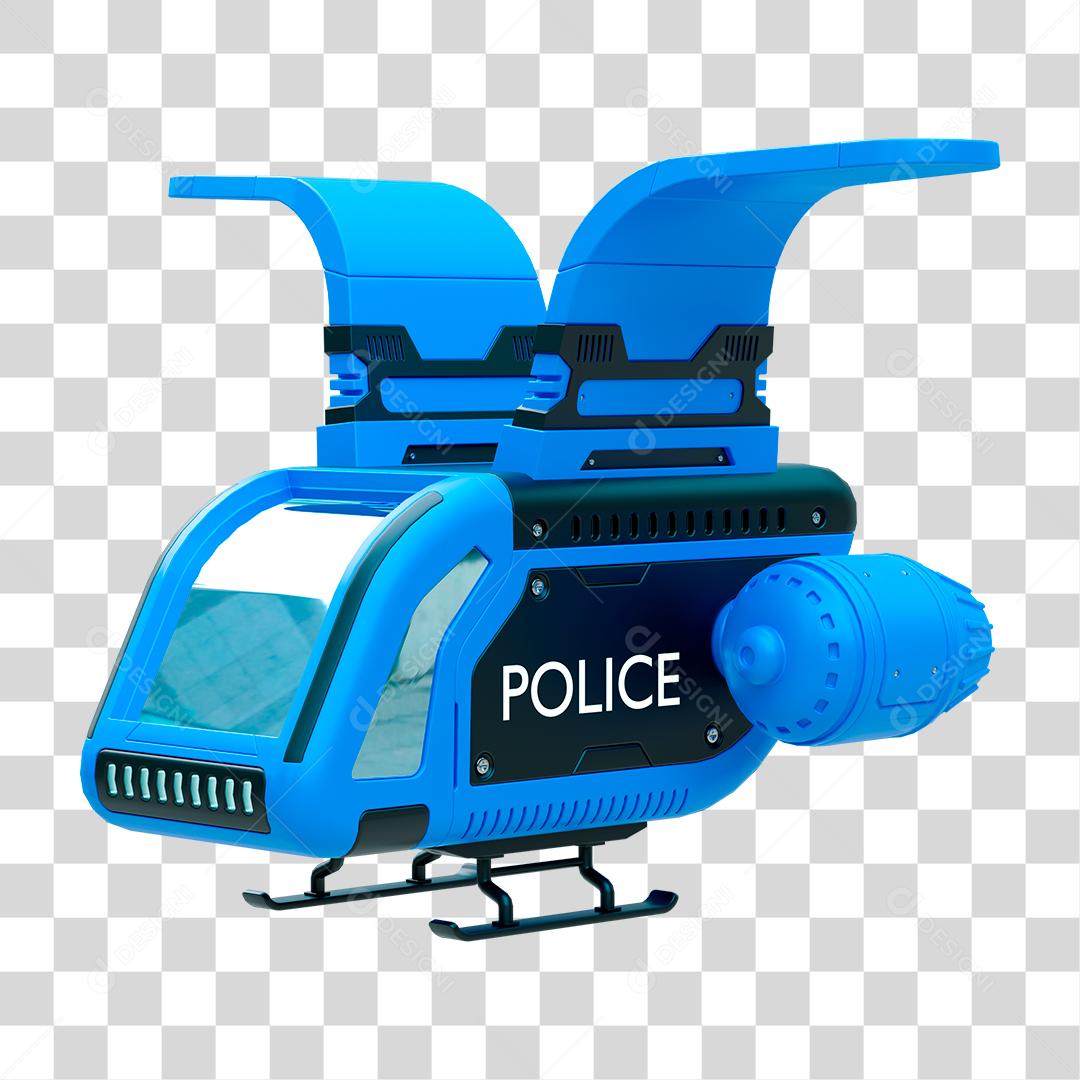 Drone da polícia PSD + PNG Transparente