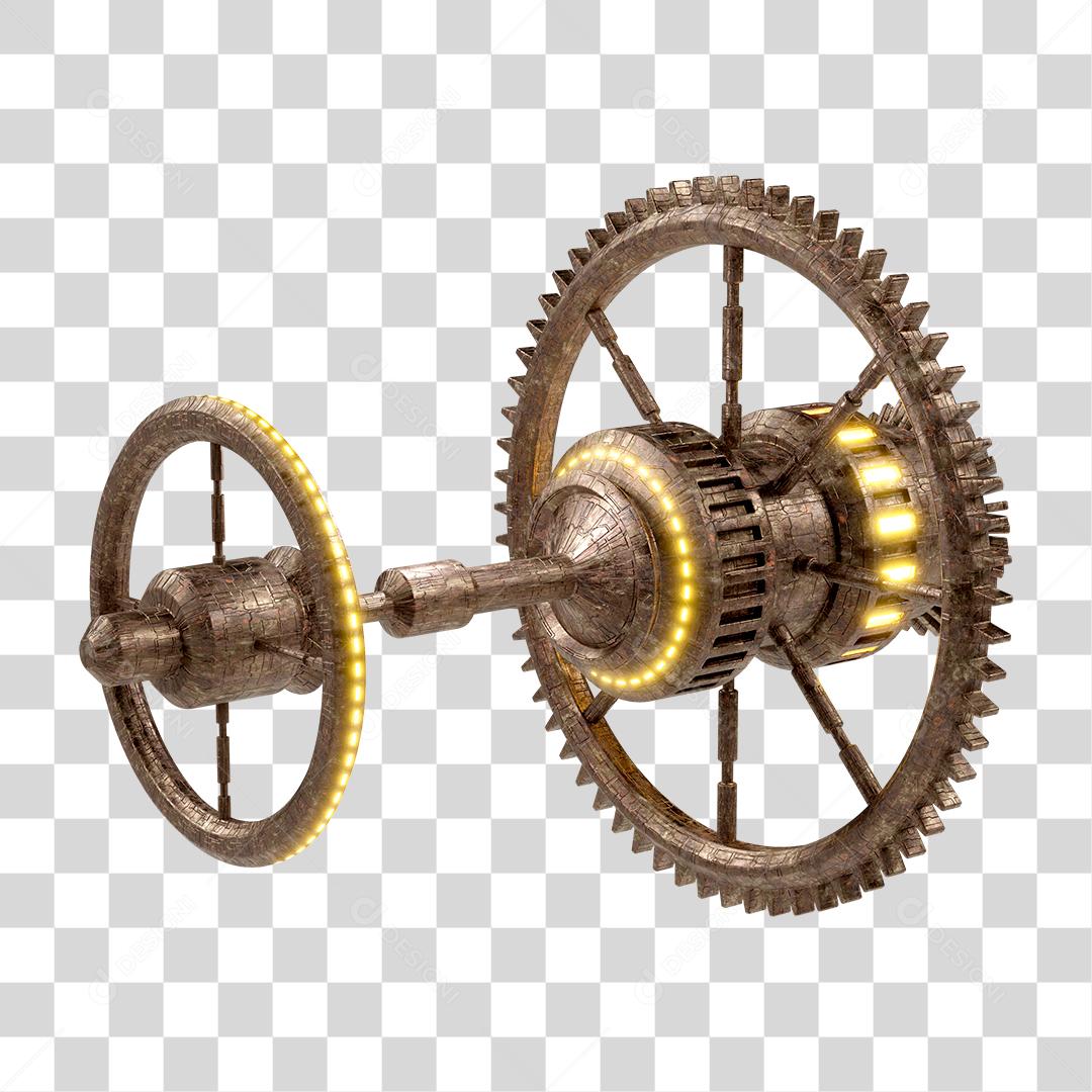 Exterior da estação espacial futurista, conceito de ficção científica PSD + PNG Transparente