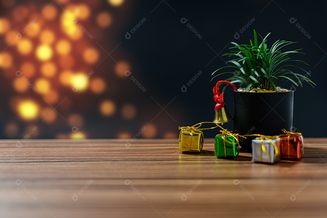 Caixa de presente feliz natal fundo isolado