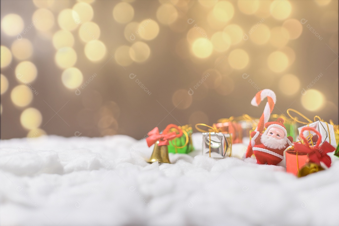 Caixa de presente feliz natal fundo