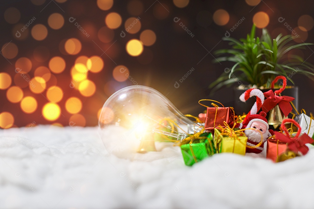 Caixa de presente feliz natal fundo isolado