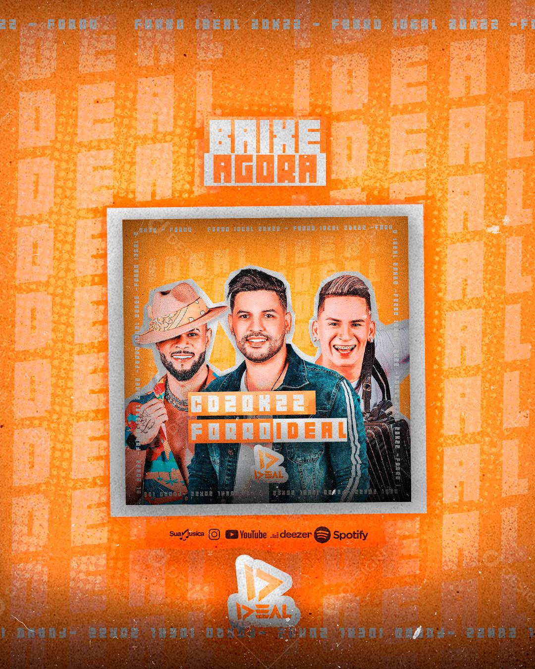 Social Media Baixe Agora CD 20K22 Forró Ideal PSD Editável