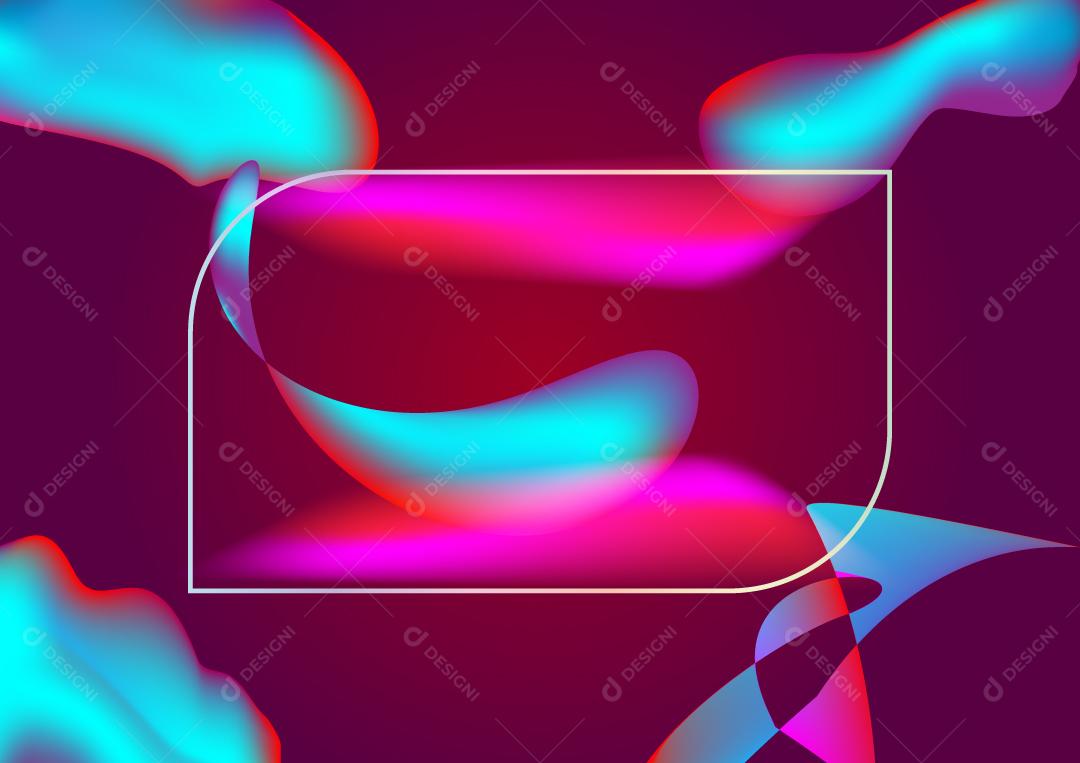 Abstrato banner ciência fundo líquido quadro textura modelo ilustração em vetor EPS