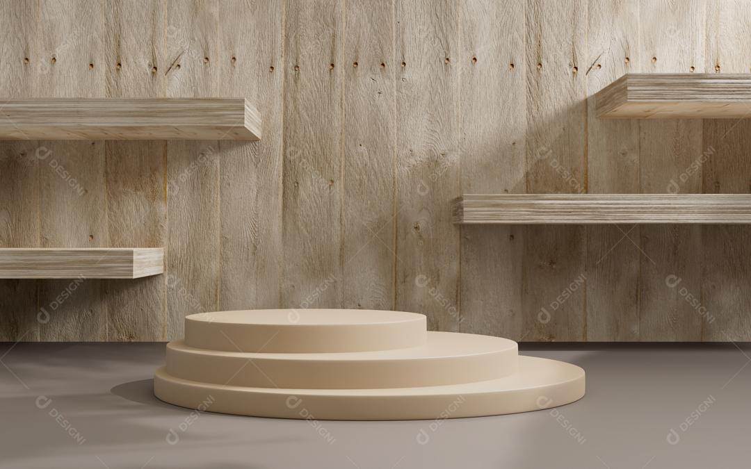 Pódio 3D elemento para composição PSD