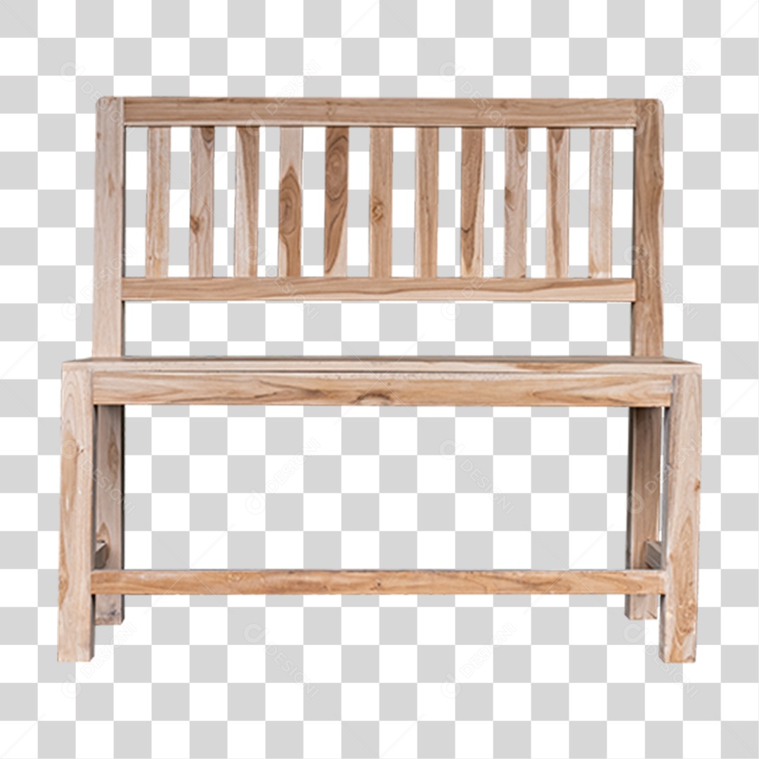 Banco de Madeira PNG Transparente
