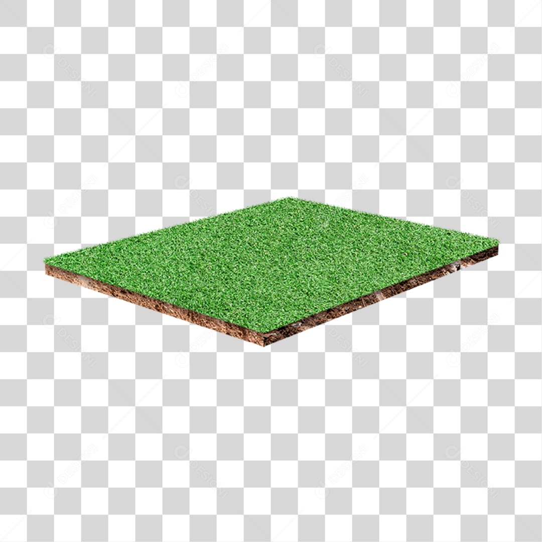 Espaço Quadrado de Grama Jardim PNG Transparente