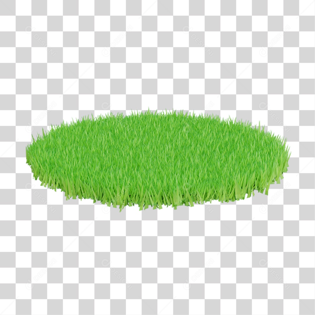 Espaço Redondo de Grama Jardim PNG Transparente
