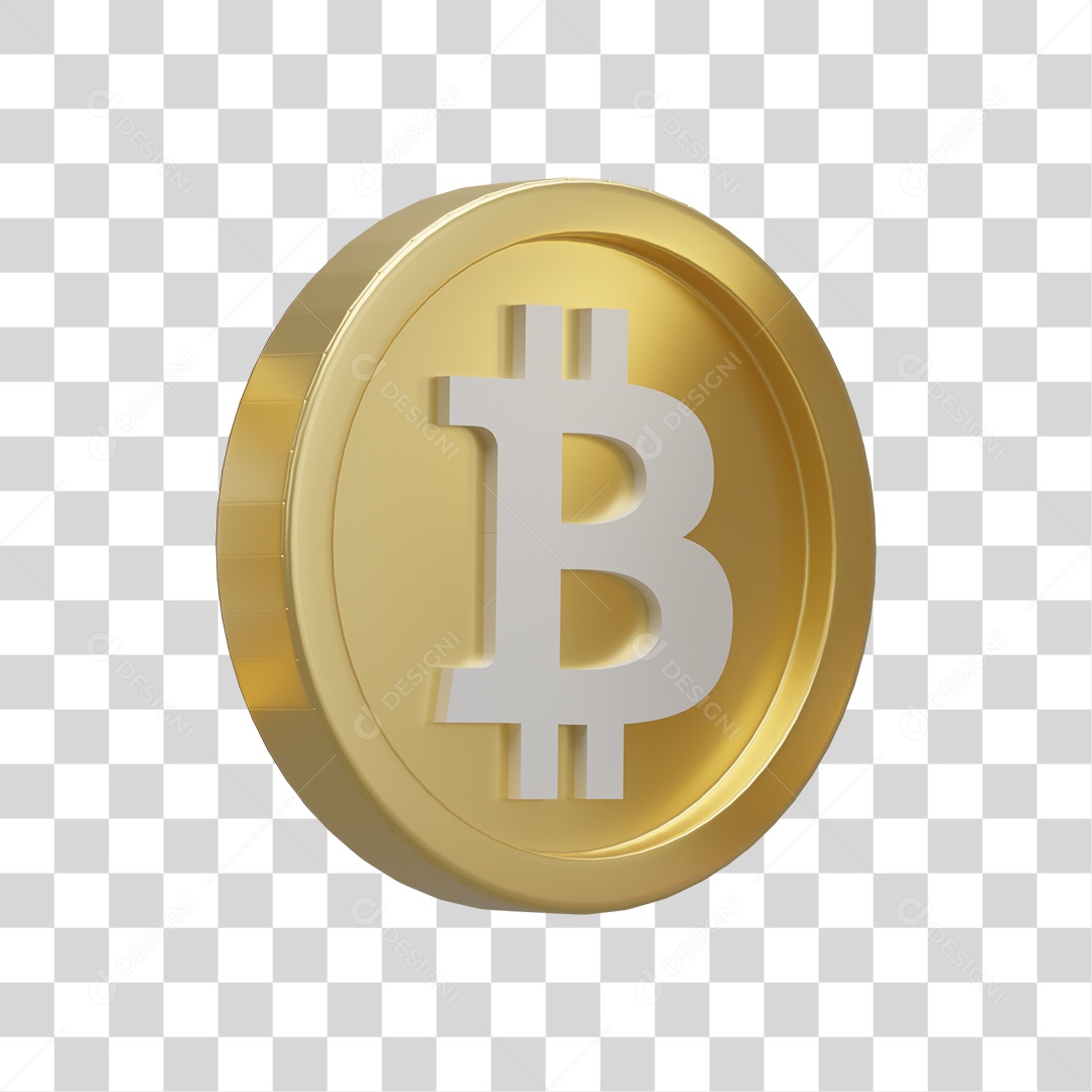 Elemento 3D  Dinheiro Moeda Virtual Bitcoin PNG Transparente