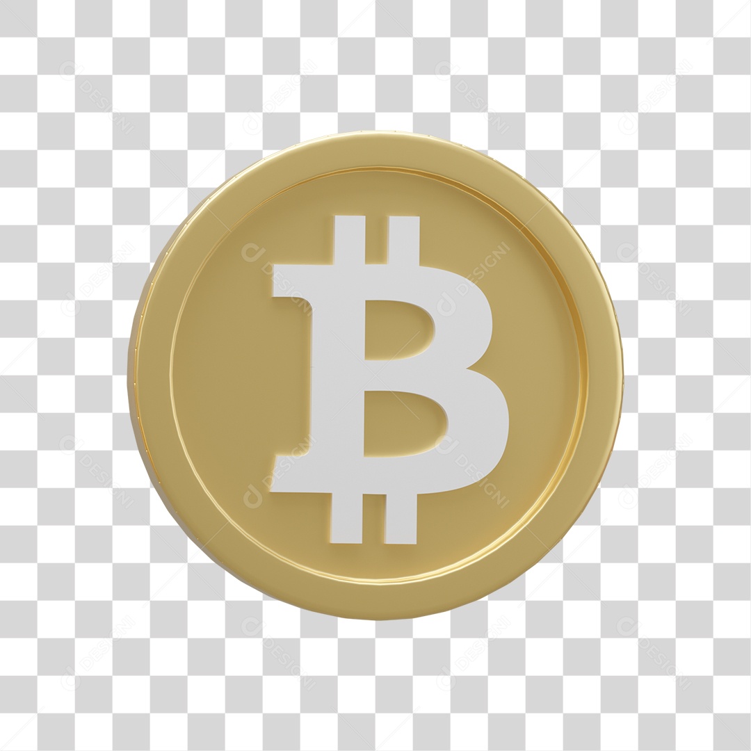 Elemento 3D  Dinheiro Moeda Virtual Bitcoin PNG Transparente