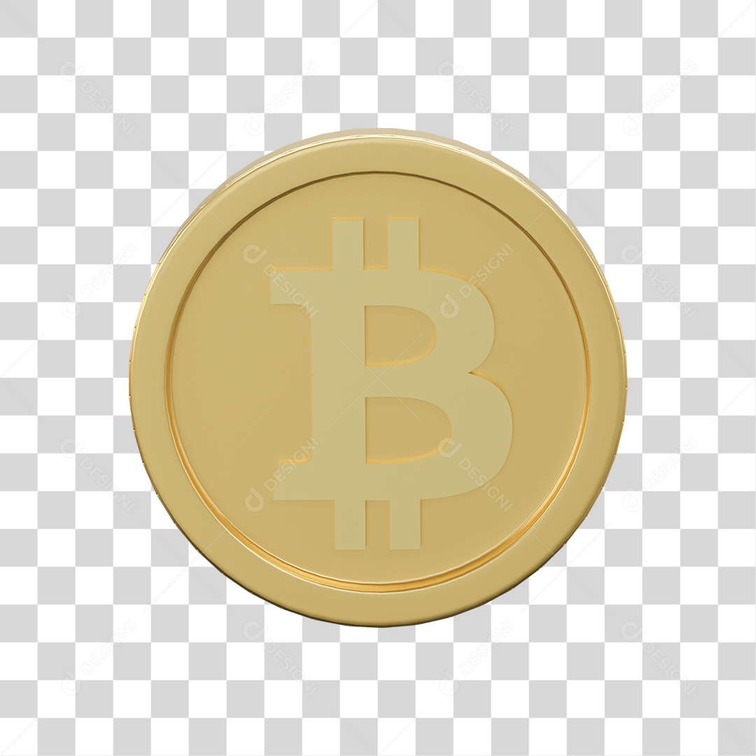 Elemento 3D  Dinheiro Moeda Virtual Bitcoin PNG Transparente