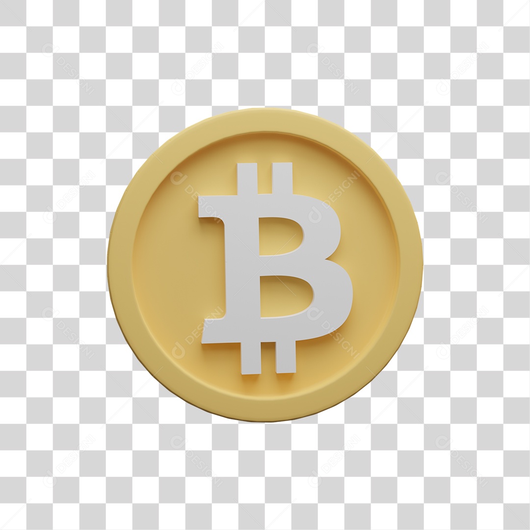 Elemento 3D  Dinheiro Moeda Virtual Bitcoin PNG Transparente