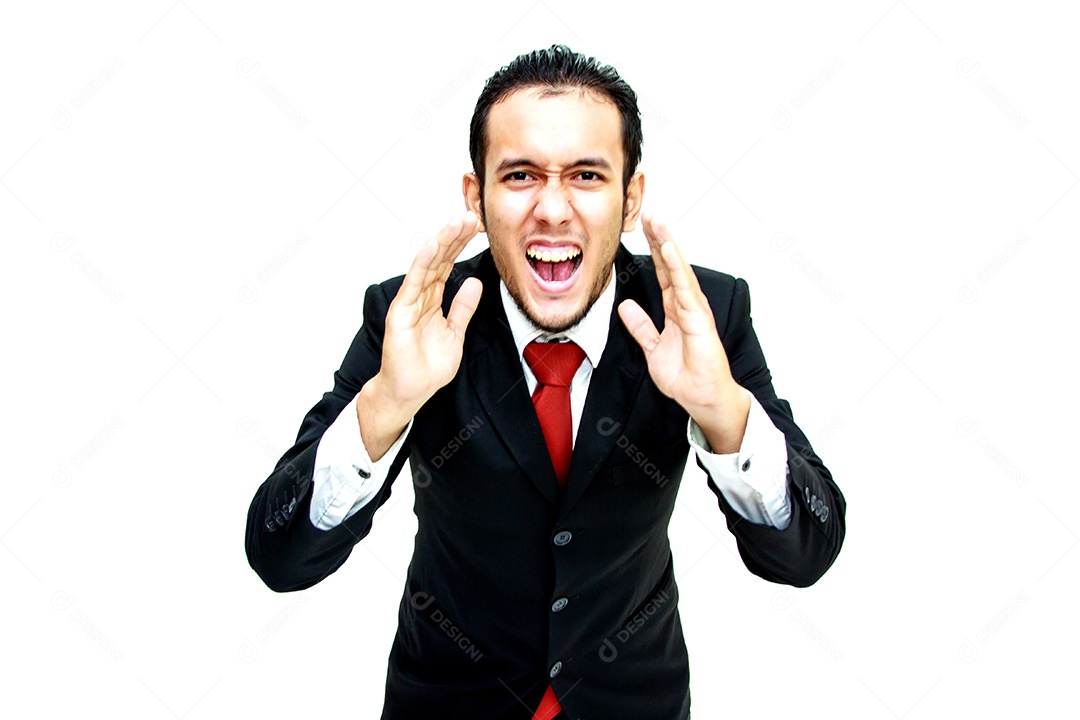 Empresário gritando