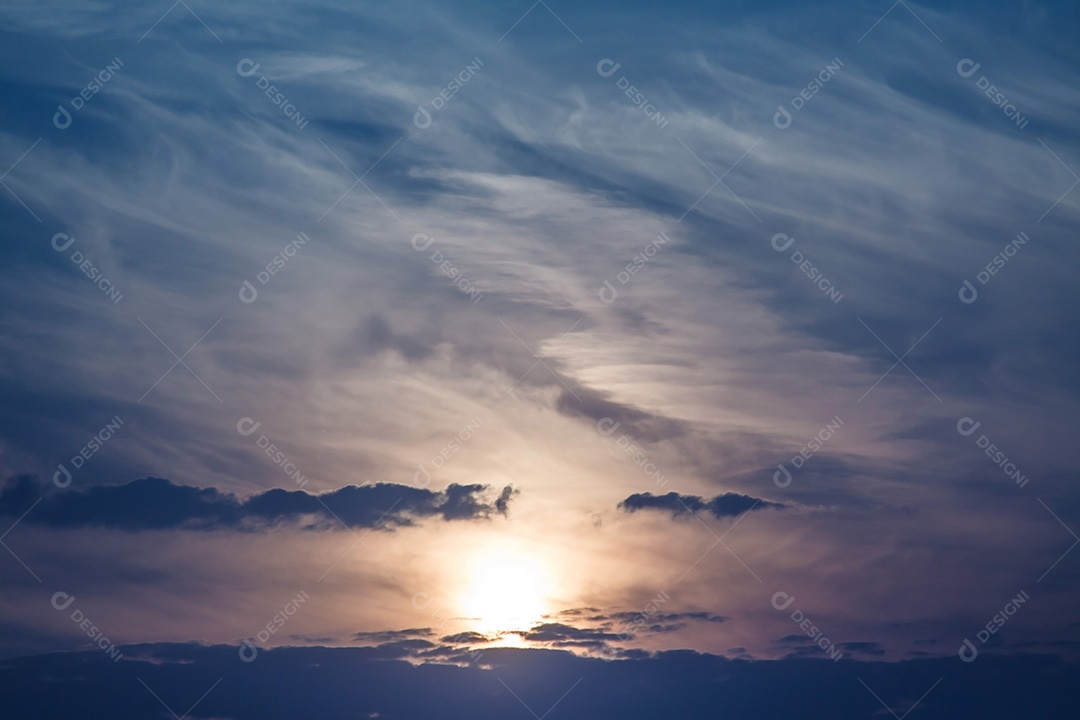 Cena de fundo do céu de manhã cedo