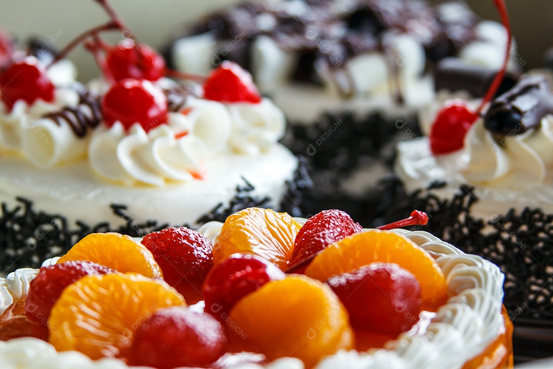 Fundo de bolos diferentes