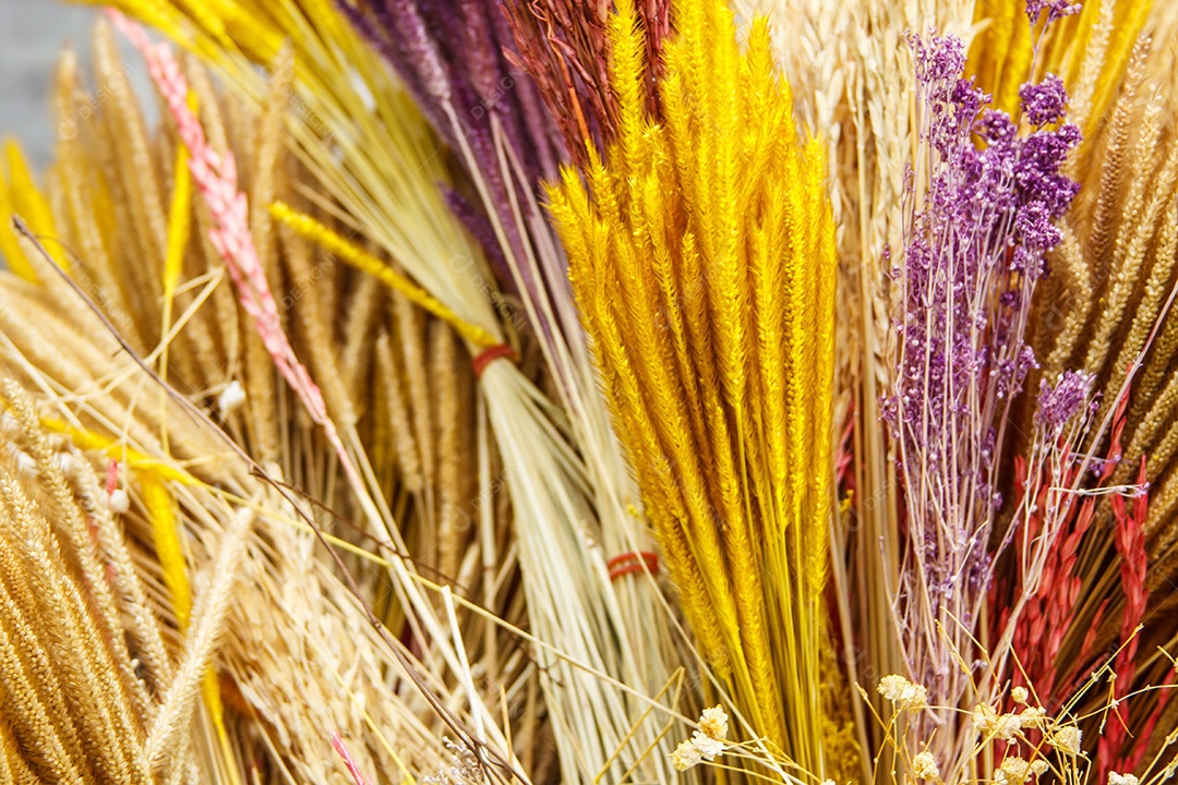 Corante de feno para decoração de casa