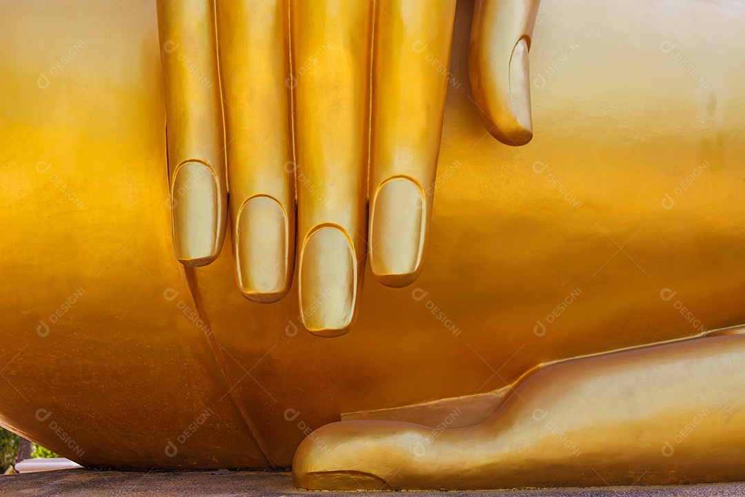 Mão da estátua de Buda na Tailândia
