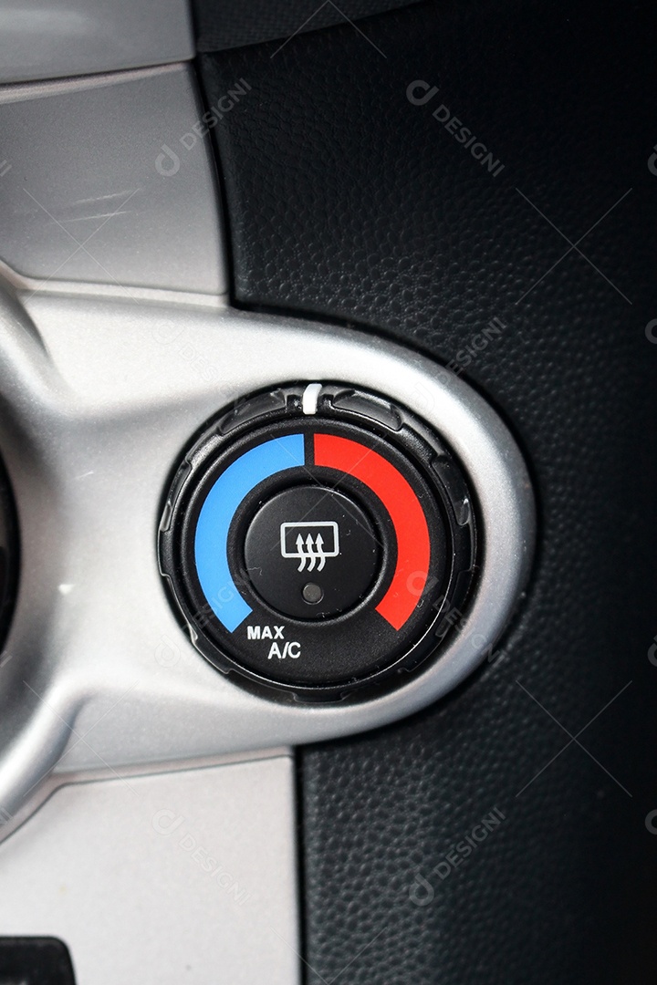 Botões de controle de ar condicionado