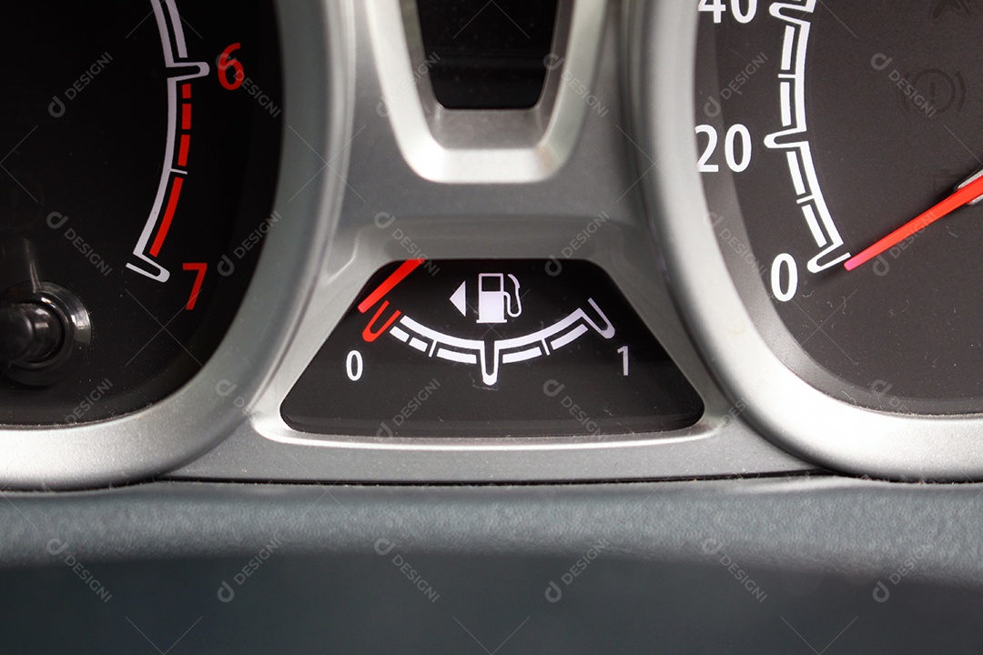 Painel do veículo com informações