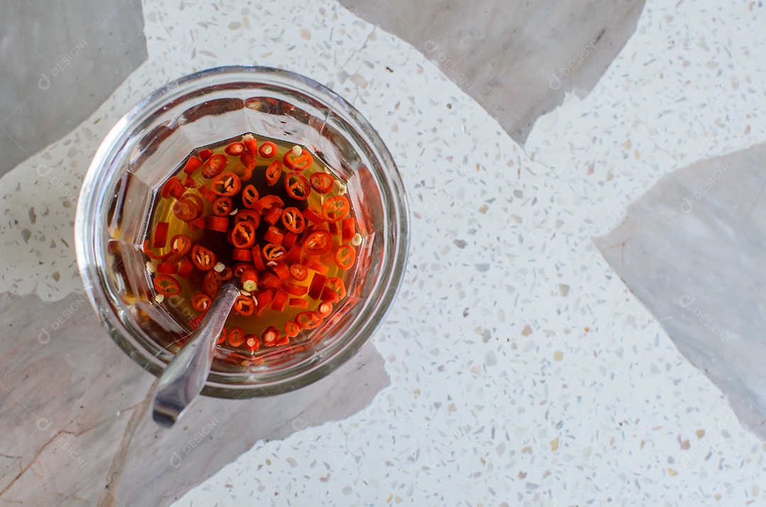 Molho de pimentão vermelho asiático Comida tailandesa