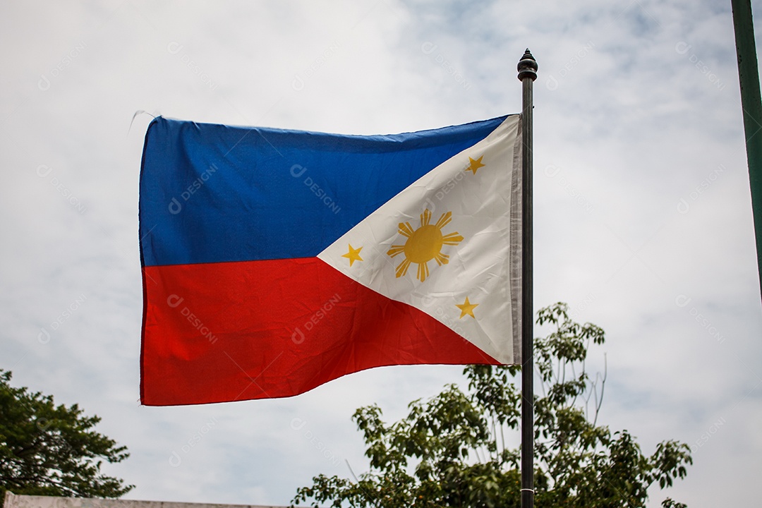 Bandeira de Filipinas Hasteada