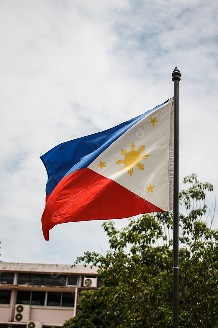 Bandeira de Filipinas Hasteada