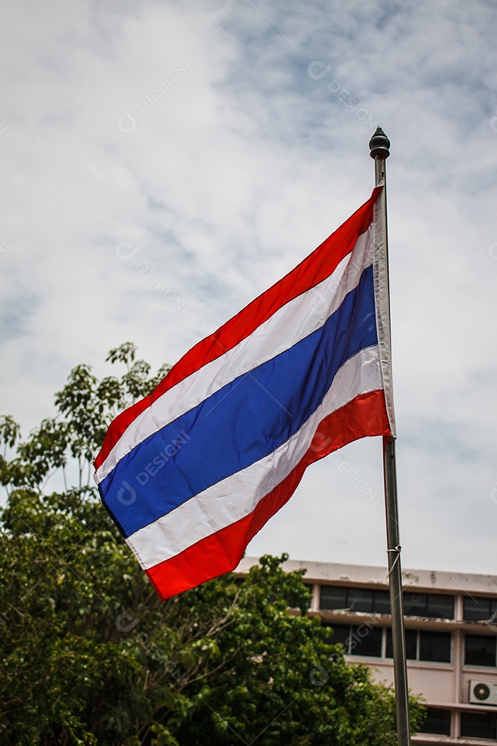 A bandeira da Tailândia