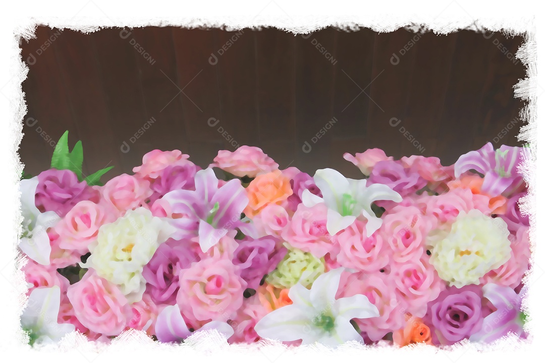 Textura fundo de flores