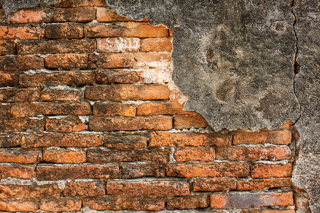 Mapeamento de textura de parede de tijolos antigos