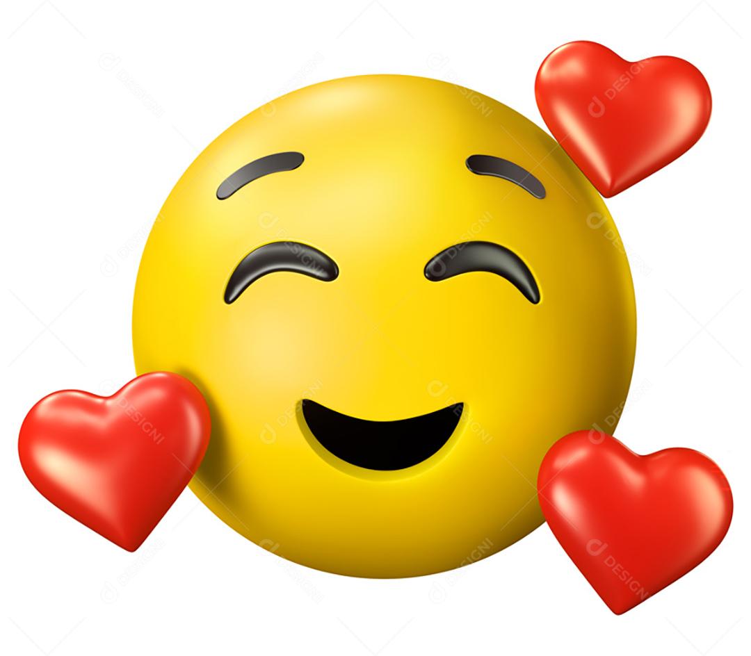 Emoji Apaixonado PNG Transparente Sem Fundo