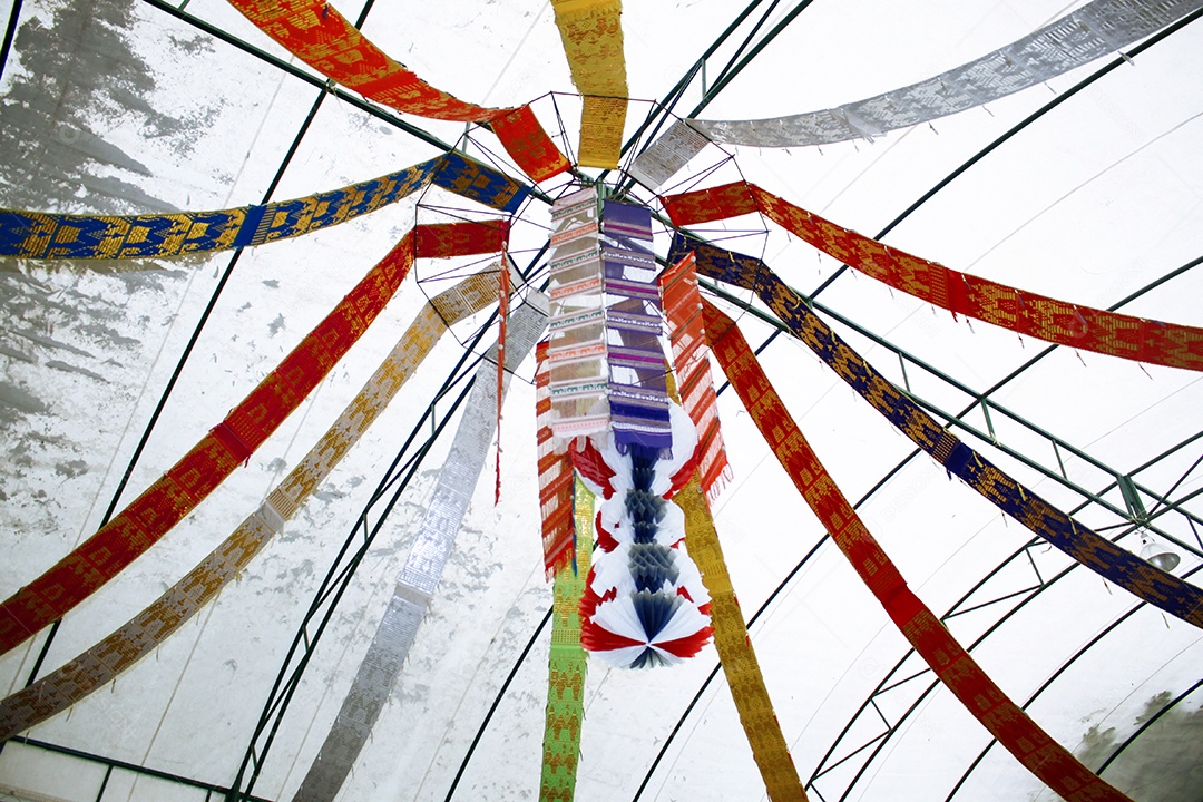 Decoração de uma festa cultural