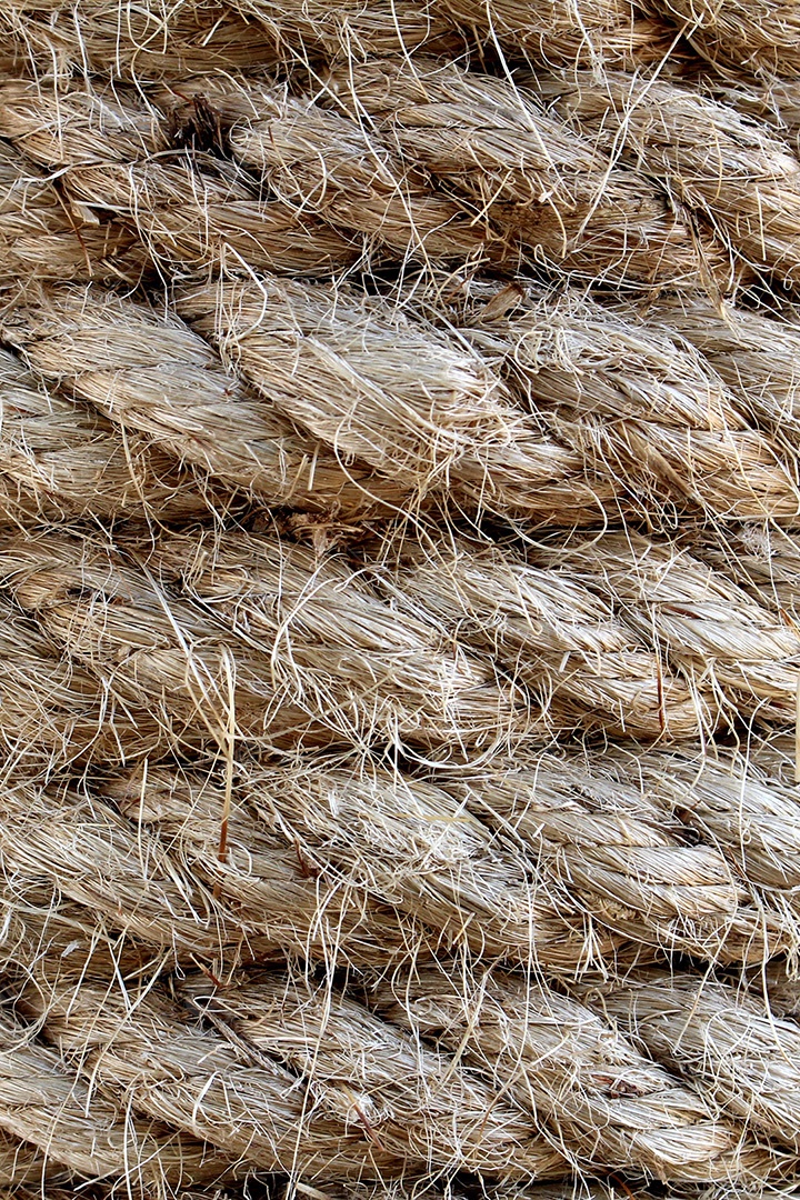 Textura corda de vime enrolada