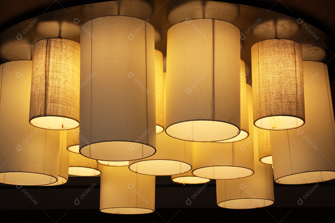 Luminária de teto moderna