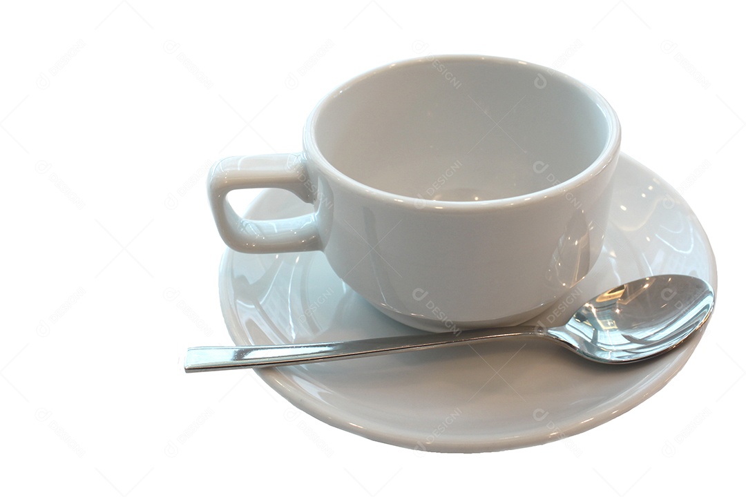 Xícara branca isolada