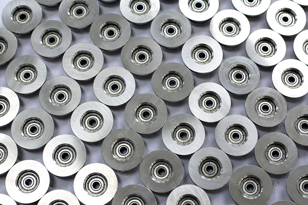 Textura de rolamentos pratas