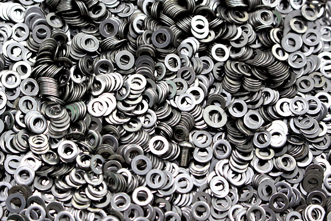 Textura arruelas soltas