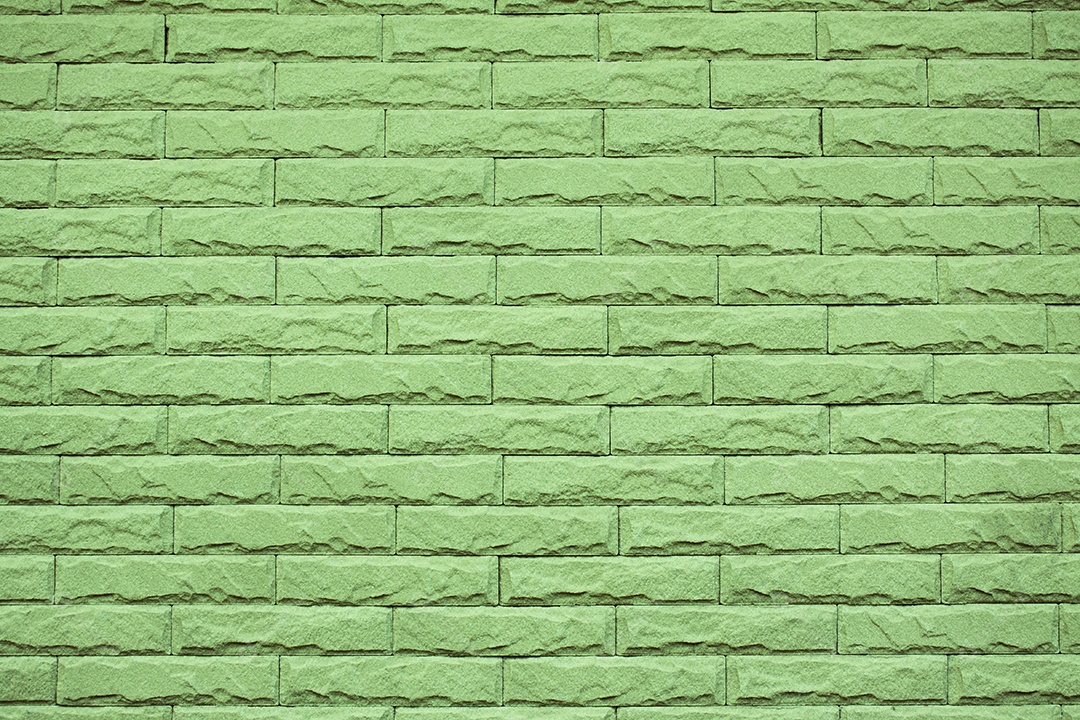 Textura parede de tijolos verdes