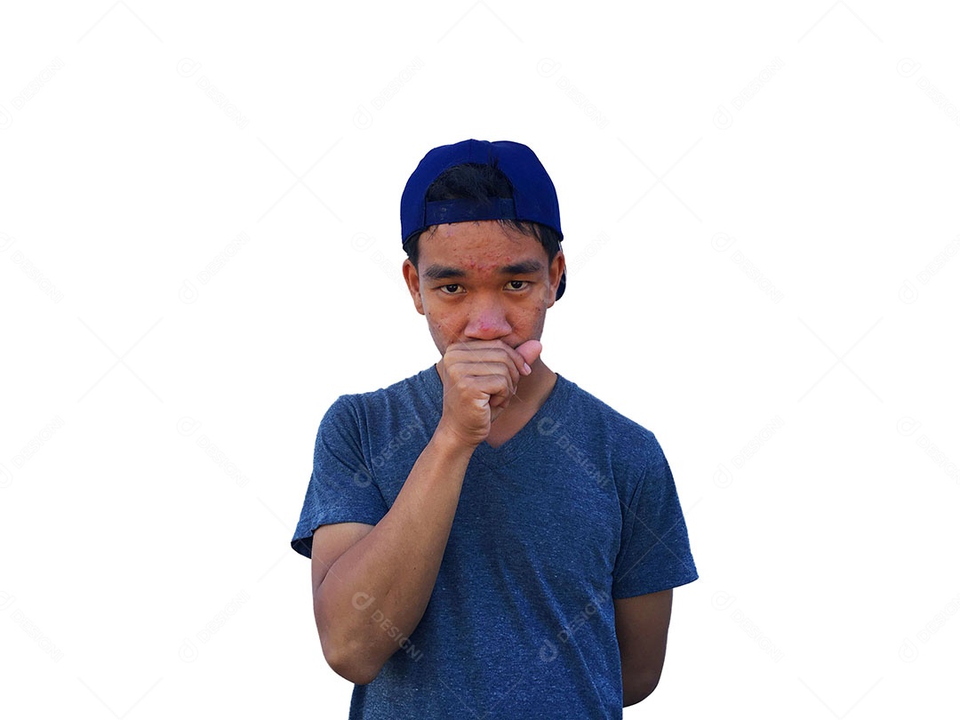 Menino jovem usando boné