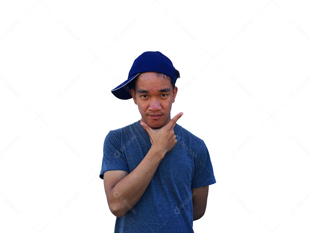 Menino jovem usando boné