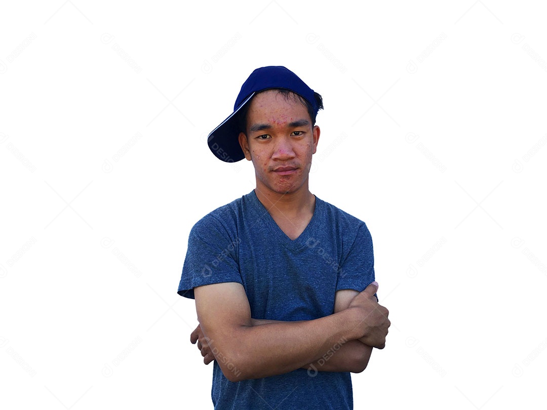 Menino jovem usando boné